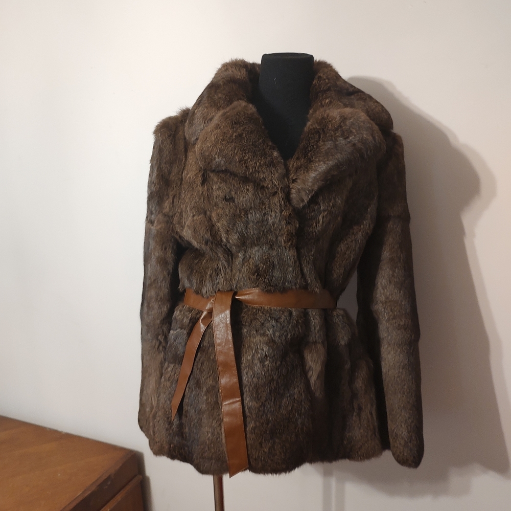 Vintage Rabbit fur coat